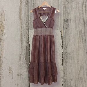 Lux Sleeveless Dress w/ Crochet Detail